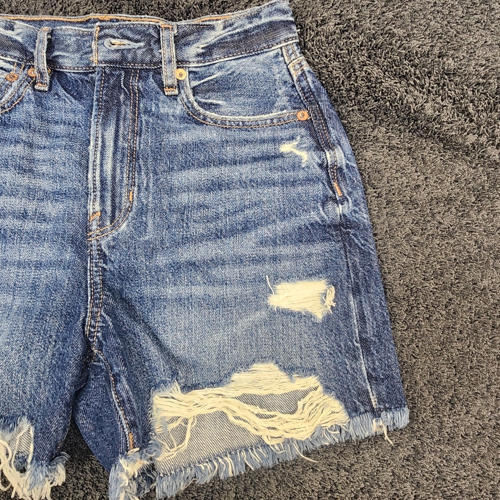 American Eagle Cut Off Denim Shorts Size 0‎ - Picture 9 of 9